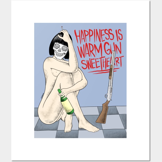 Happiness is a warm gvns Wall Art by Arvilainoid